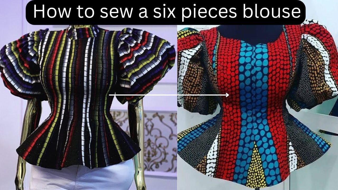 How to sew a six pieces princess dart bustier blouse