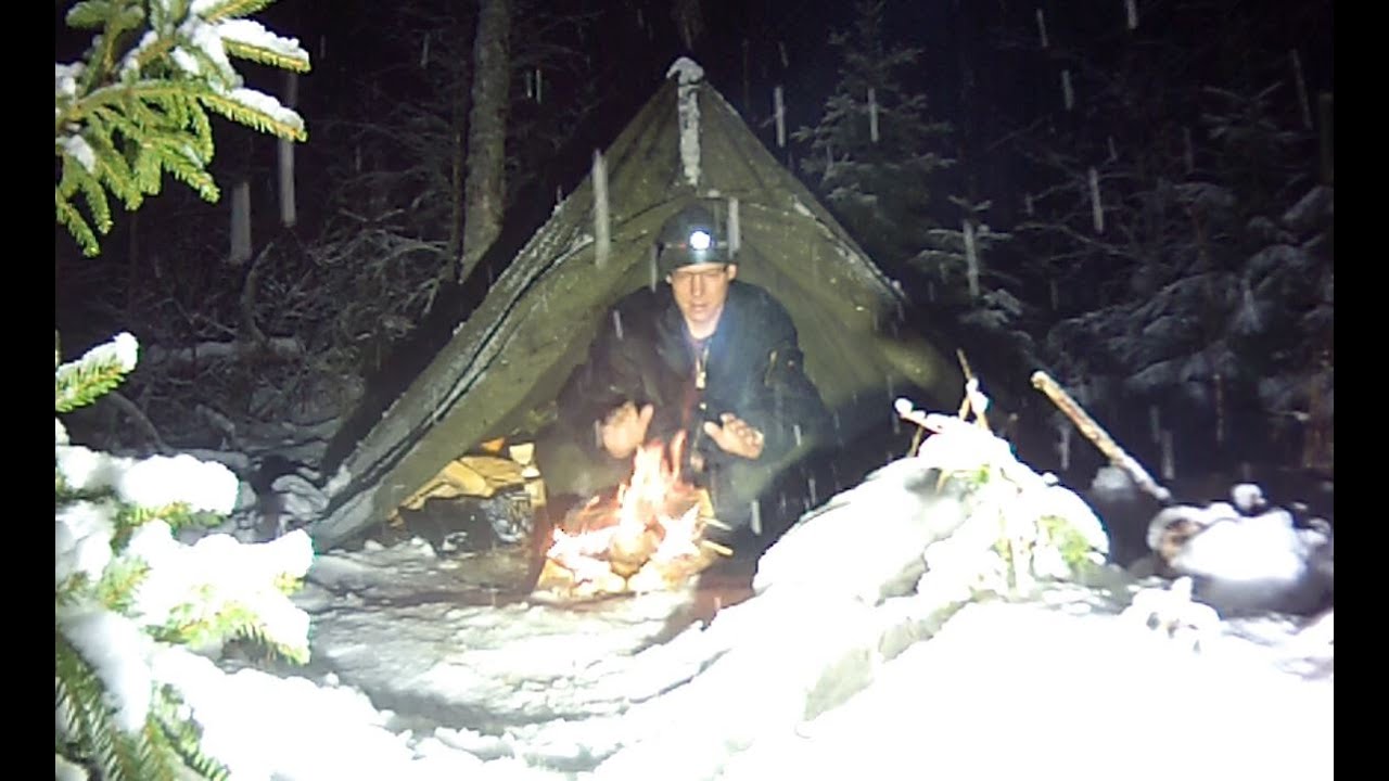 Polish Military Tent Blizzard Overnight