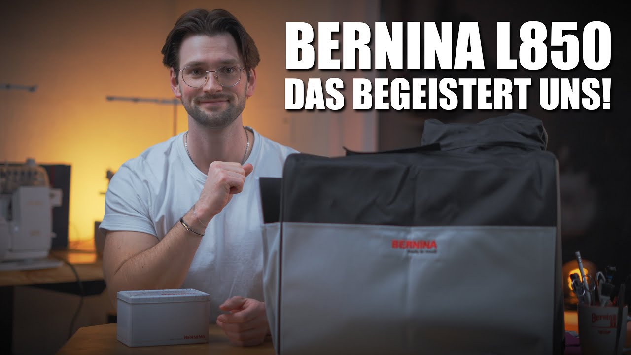 BERNINA L850 – maximale Kontrolle und höchster Komfort durch Kniehebel, Lufteinfädelung, MTC, ...