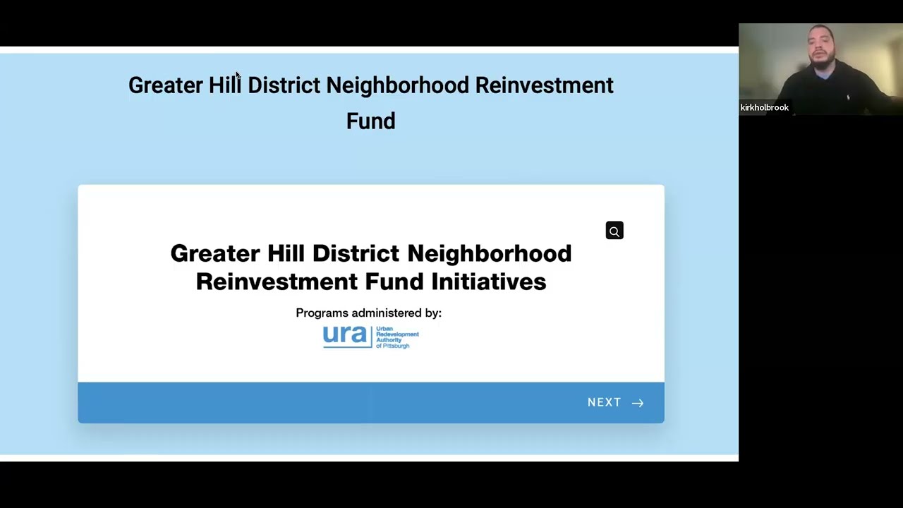 Greater Hill District Neighborhood Reinvestment Fund Advisory Board Meeting - November 12, 2025