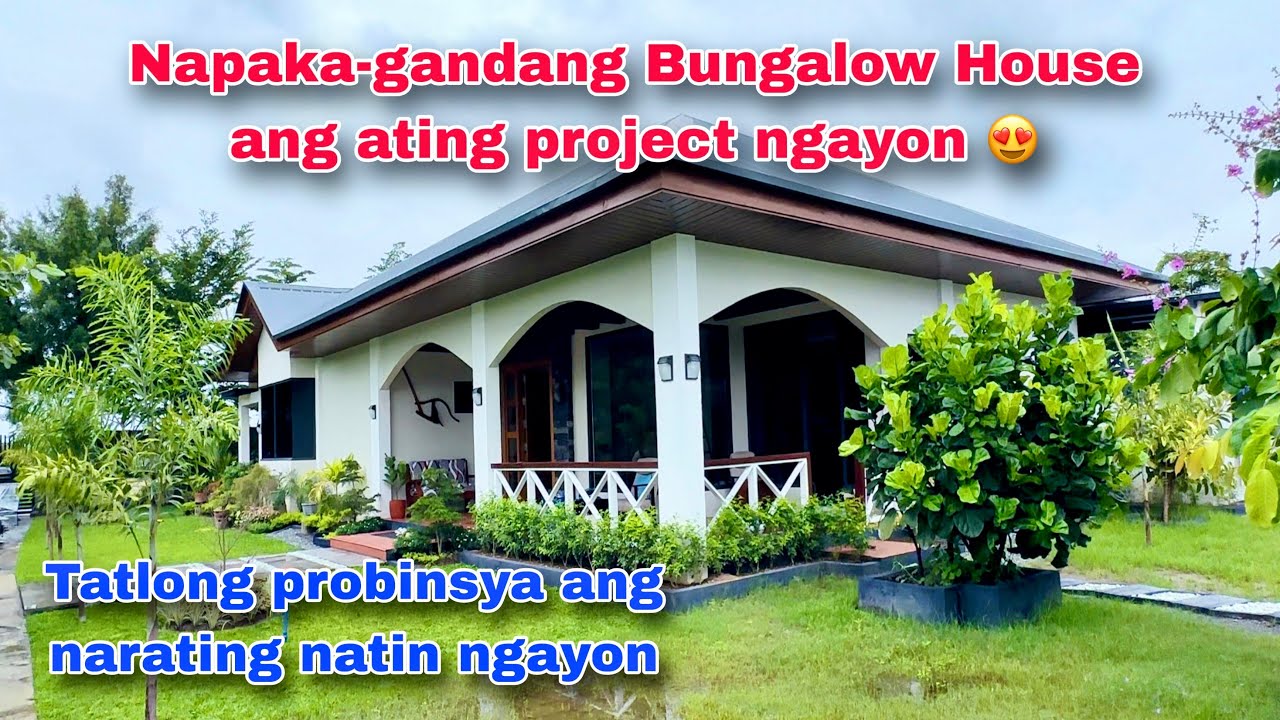 Modern bungalow house tour at 3 probinsya ang ating project ngayon. / inabot kmi ng bagyo.