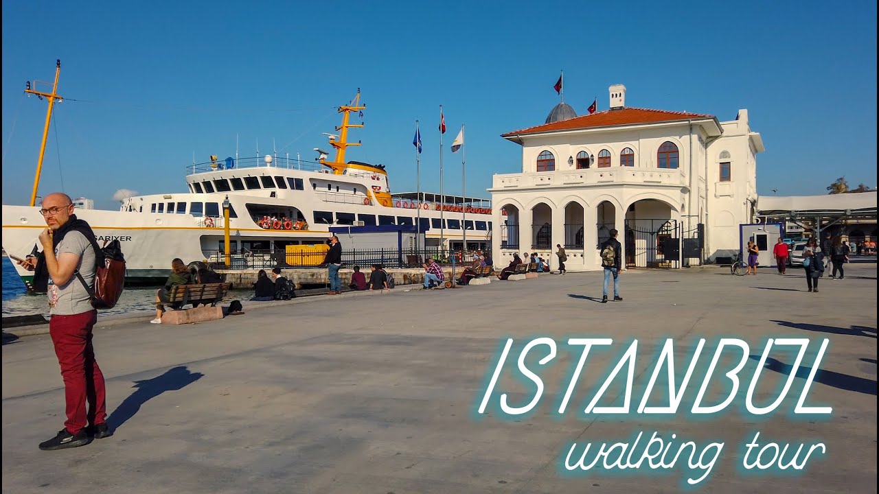 Istanbul, Turkey Walking Tour - Kadıköy Coastline 4K 60FPS