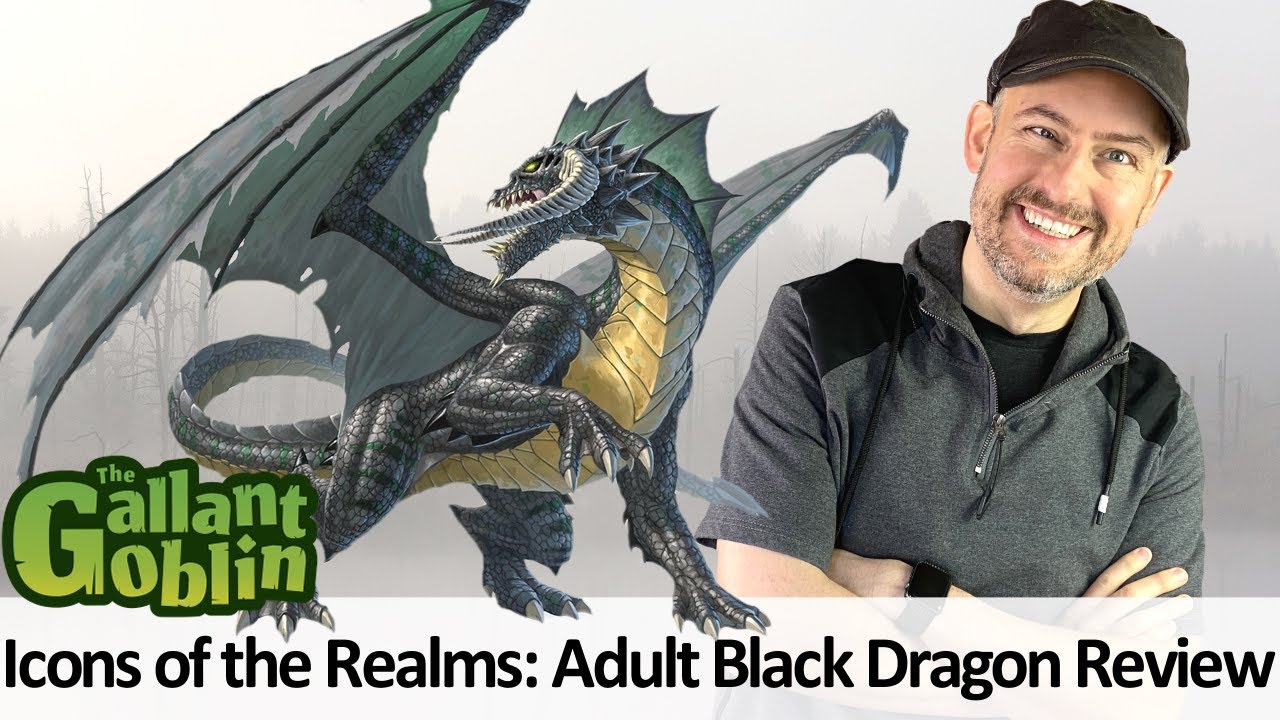 Adult Black Dragon - WizKids D&D Icons of the Realms Prepainted Minis
