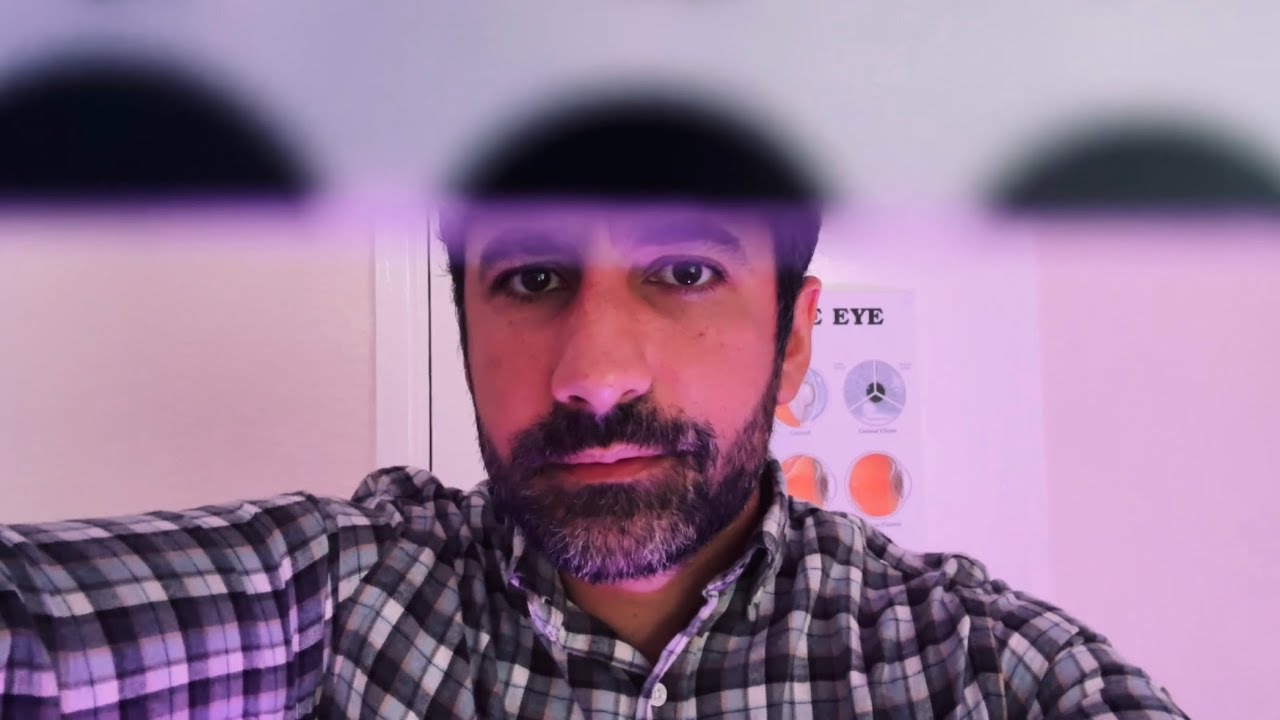 ASMR Eye & Head measuring (ft. FAN WHITE NOISE)