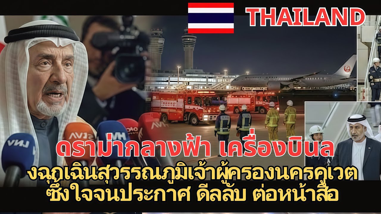 ดราม่ากลางฟ้า เครื่องบินลงฉุกเฉินสุวรรณภูมิเจ้าผู้ครองนครคูเวตซึ้งใจจนประกาศ ดีลลับ ต่อหน้าสื่อ