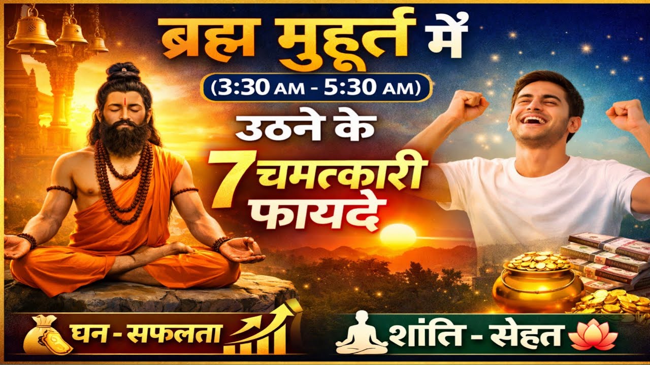 ब्रह्म मुहूर्त में उठने से क्यों बदलती है किस्मत 🤔 क्या है रहस्य ?