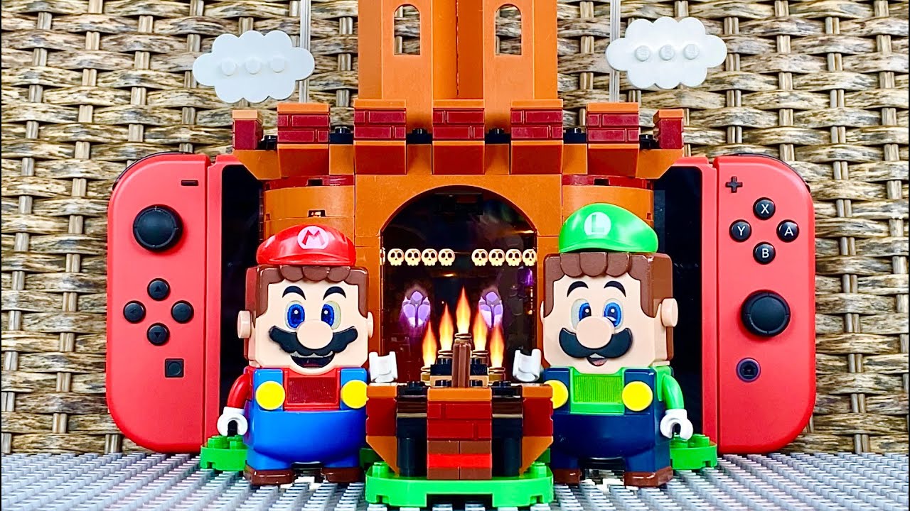 Lego Mario and Luigi try to save Peach on Nintendo Switch! What’s Bowser’s plan? 