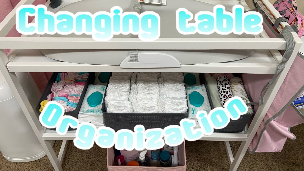 Organization | how I Organize my baby changing table 🌸
