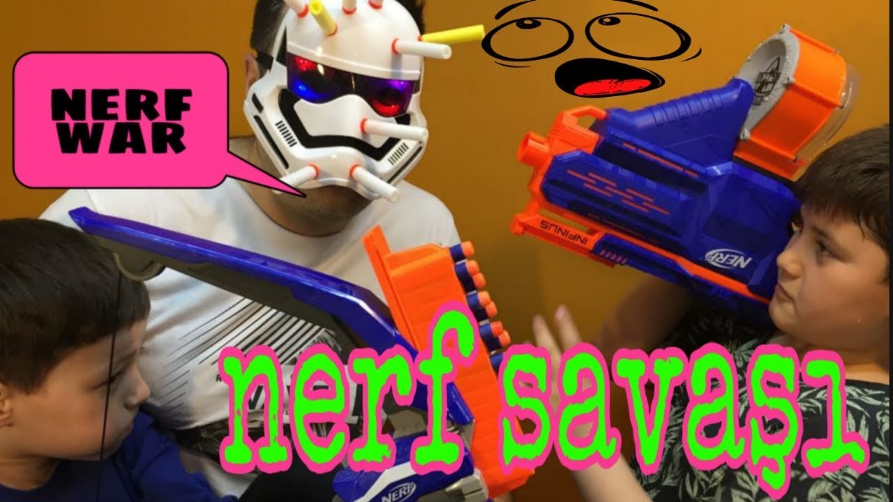 YER YERİNDEN OYNADI ,DEVLERİN KAPIŞMASI NERF SAVAŞI, NERF WAR