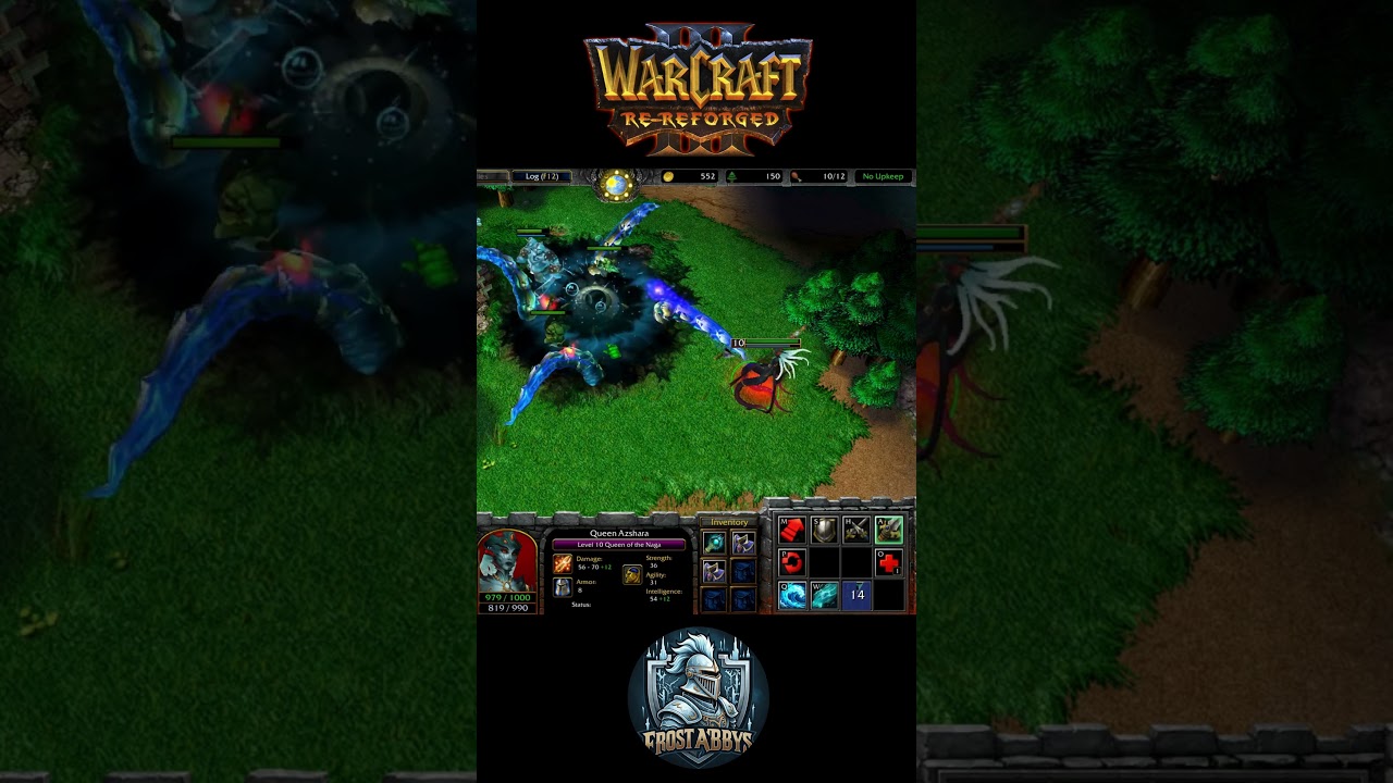 Восстание Наг &ndash; Демонстрация способностей королевы Азшары | Warcraft III #короткоевидео #коротком...
