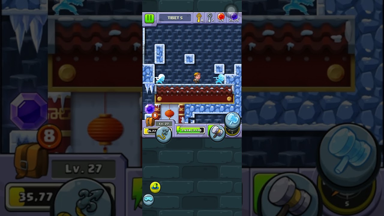 Diamond Quest - Tibet 5 - Fase 7 - Saída Secreta 