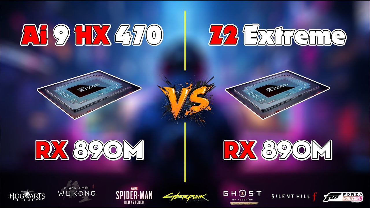 Ryzen AI 9 HX 470 vs Z2 Extreme: The 30W TDP Battle! (High Settings Test)