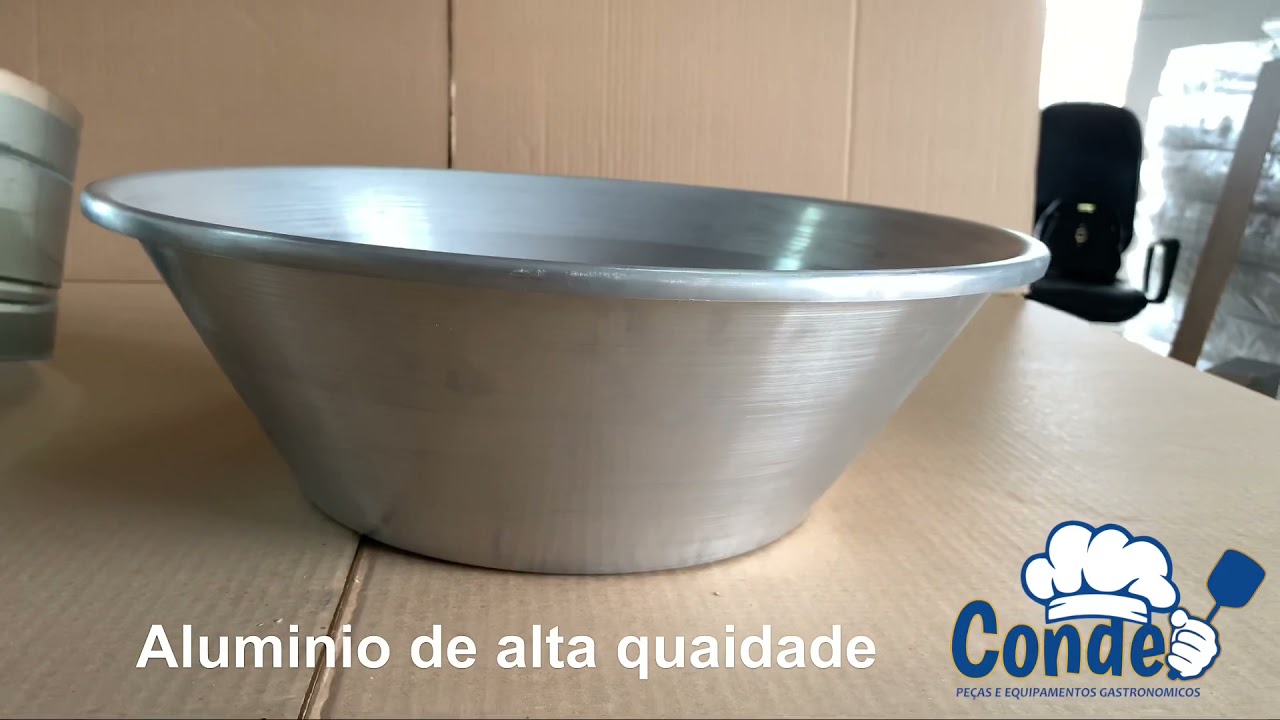 Tacho de alum&iacute;nio para fritador de past&eacute;is e por&ccedil;&otilde;es 7L