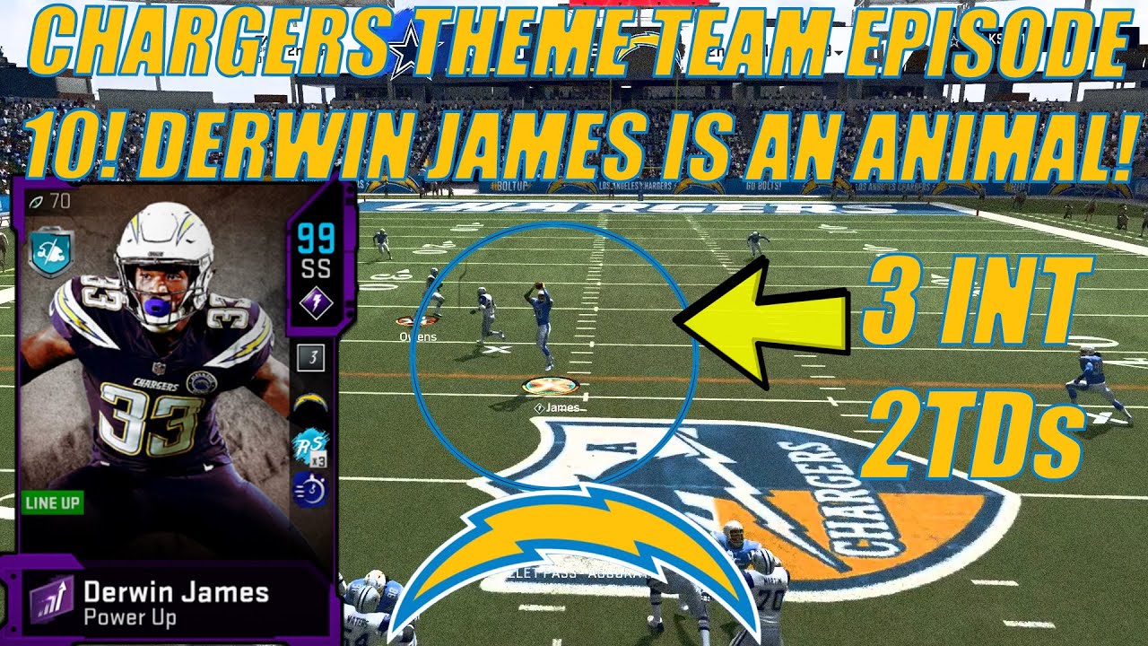 DERWIN JAMES IS AN ANIMAL! CHARGERS THEME TEAM EPISODE #10! Madden 20 Ultimate Team!