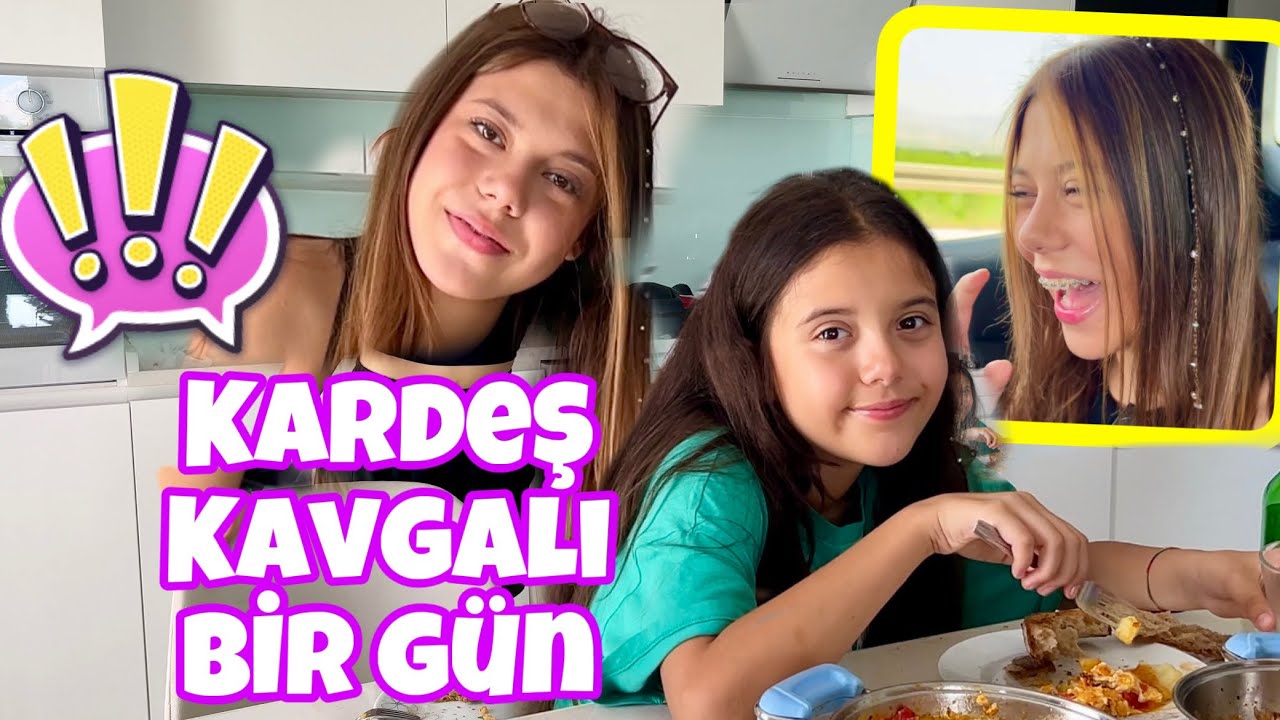 KARDEŞ KAVGASI !! Hafta İçi Bir Gün Vlog || Okulu Astık !!