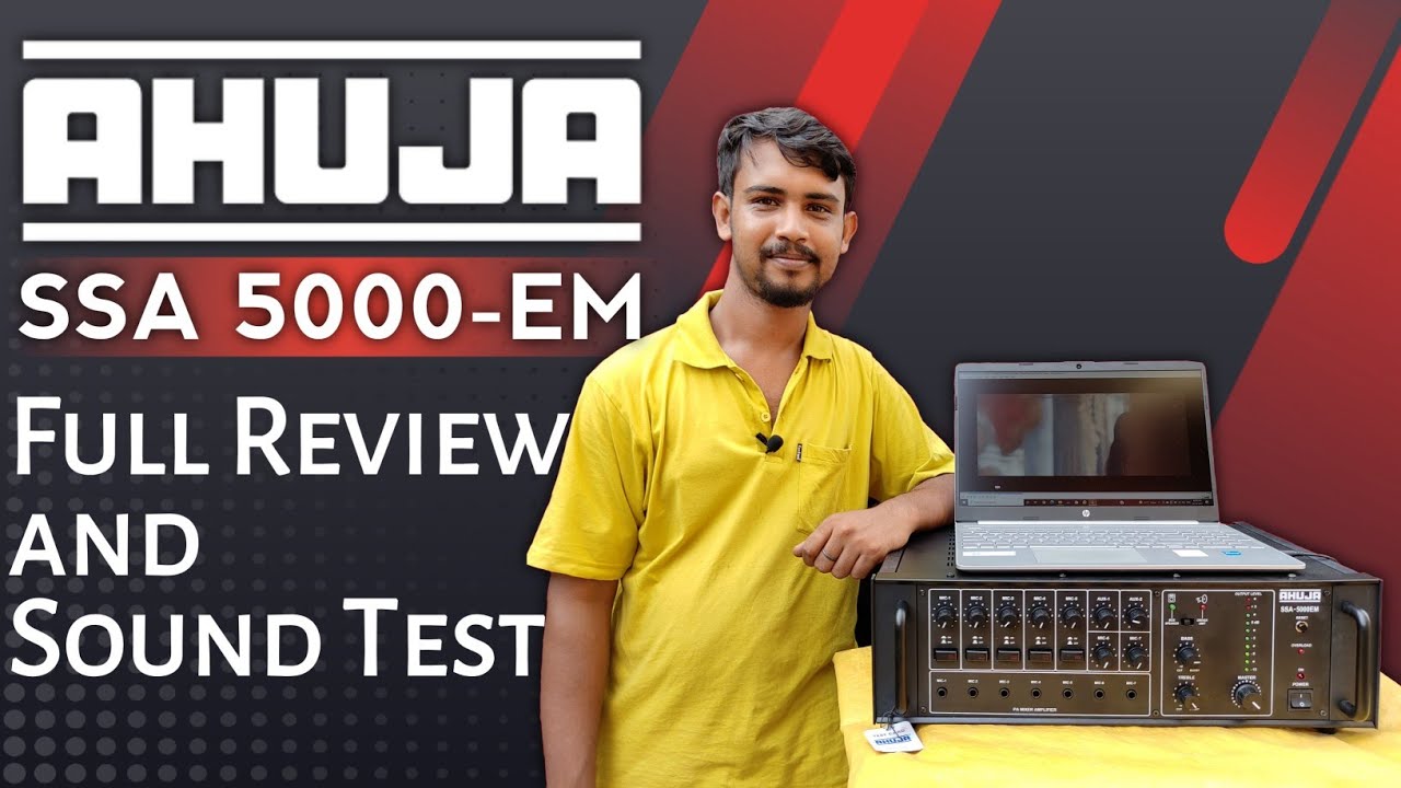 AHUJA 500 watt amplifier || SSA 5000EM full review || ahuja 500w amp || price & sound test