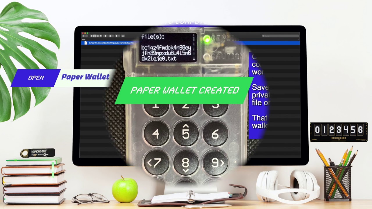 4 How to make a Bitcoin Paper Wallet with COLDCARD