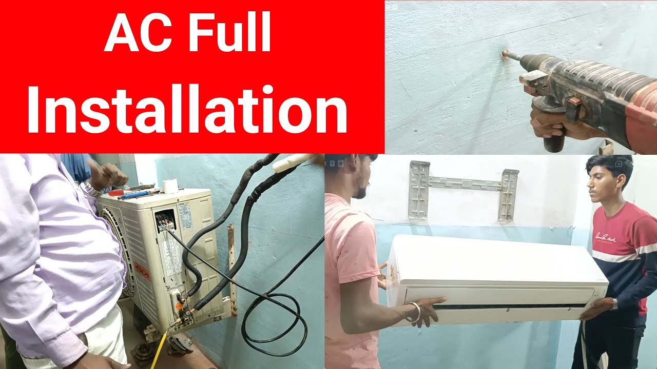 Split AC को कैसे लगायें || How To Installation Split AC.