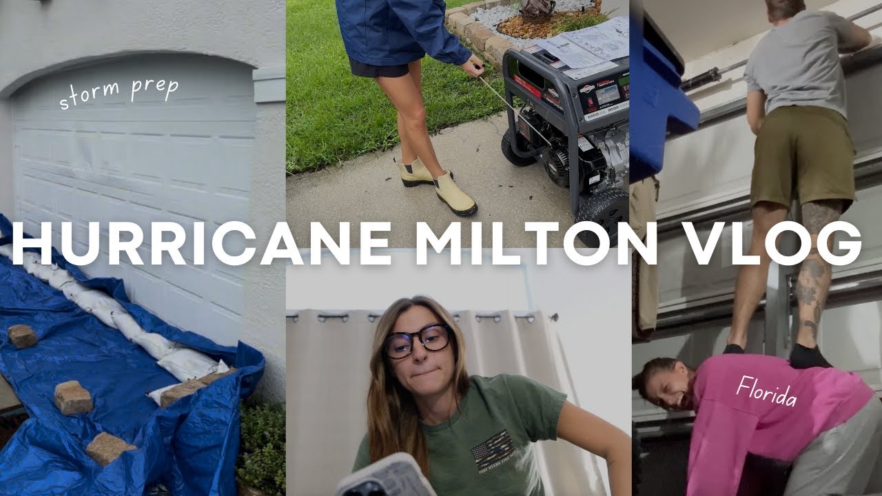 HURRICANE MILTON VLOG: storm prep for Florida hurricane season