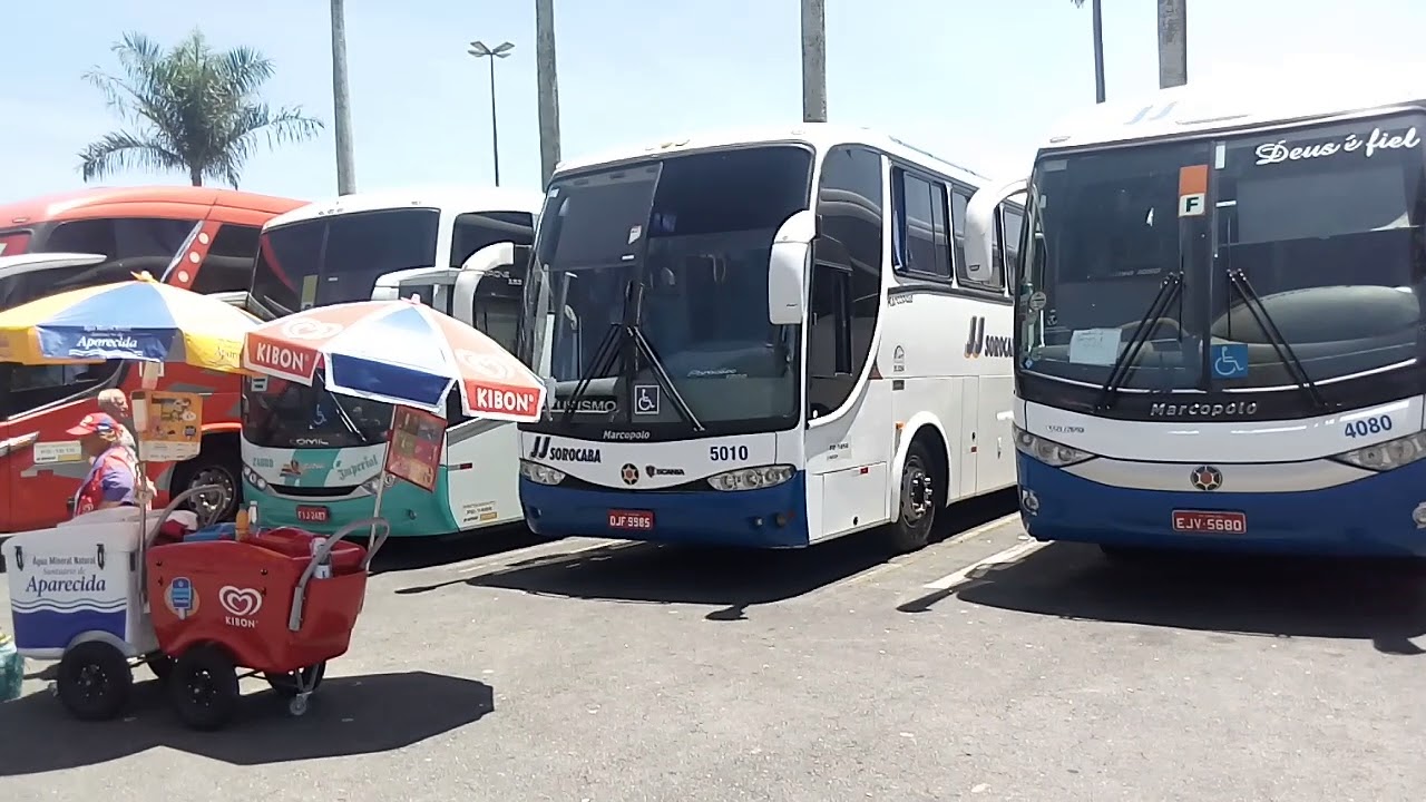Aparecida/SP: Estacionamento dos ônibus