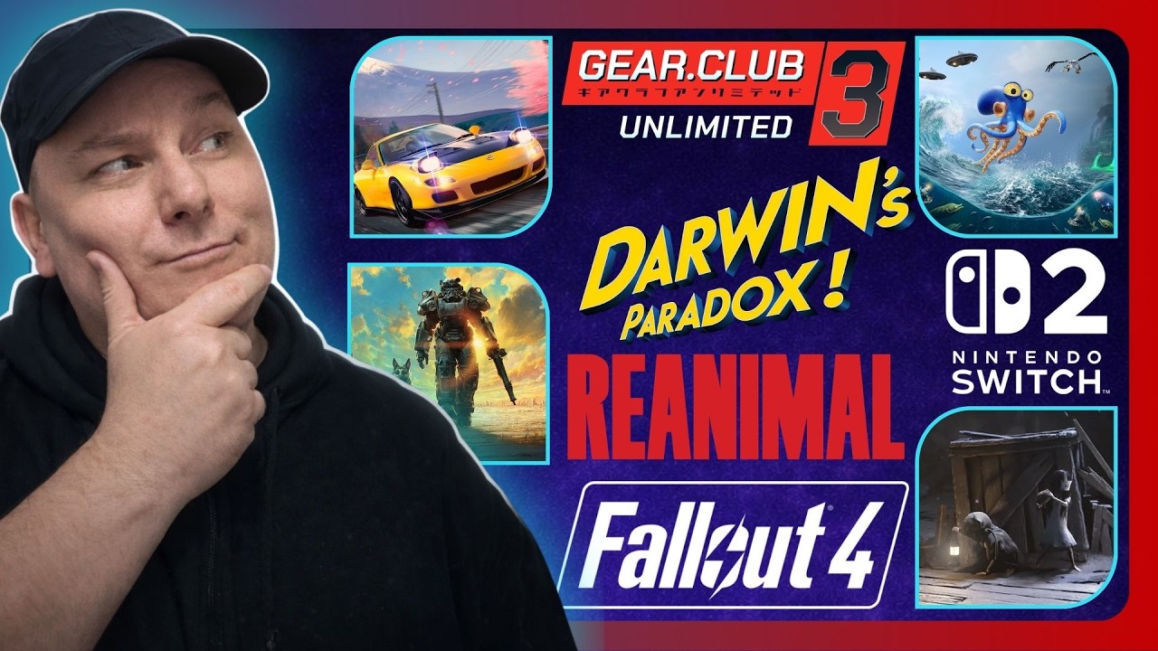 Przegląd nowości na Nintendo Switch 2 - Gear Club Unlimited 3, Darvin's Paradox, Reanimal, Fallout 4