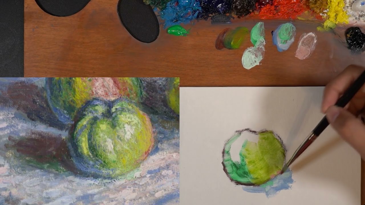 Day 26 - Claude Monet - Apple's and Grapes (Oil)