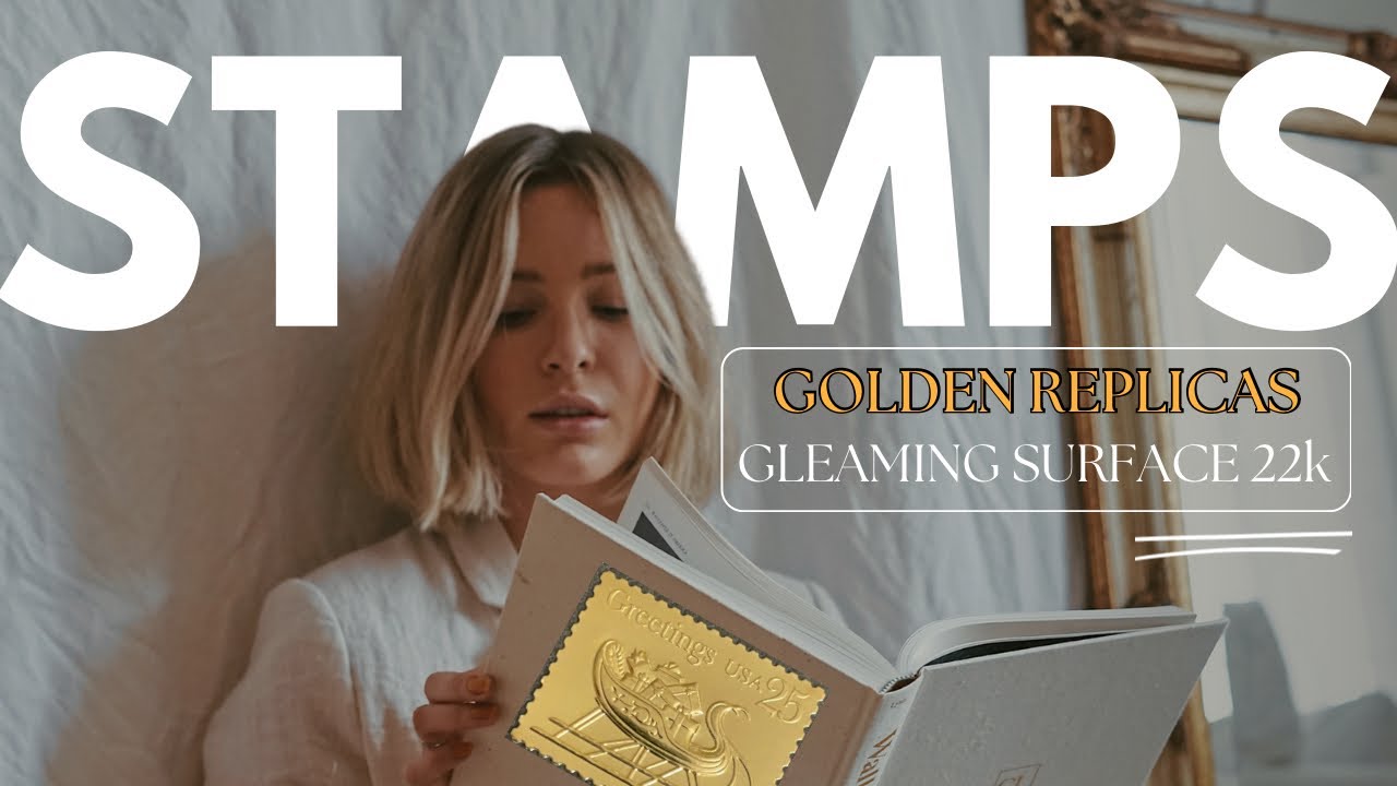 Golden Replicas of United States Stamps 22kt gold ​@SnoopyStacks #gold #goldrecovery #goldrefining