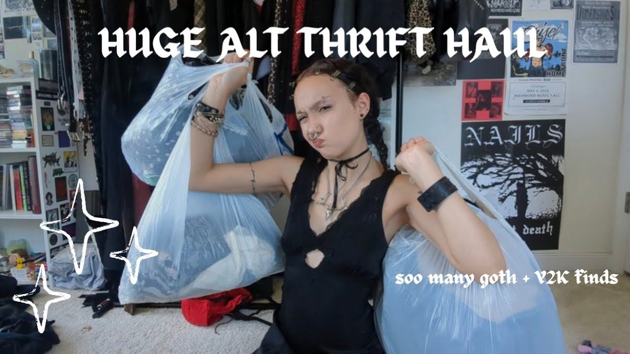 ☆HUGE ALT THRIFT HAUL☆ // y2k + goth finds