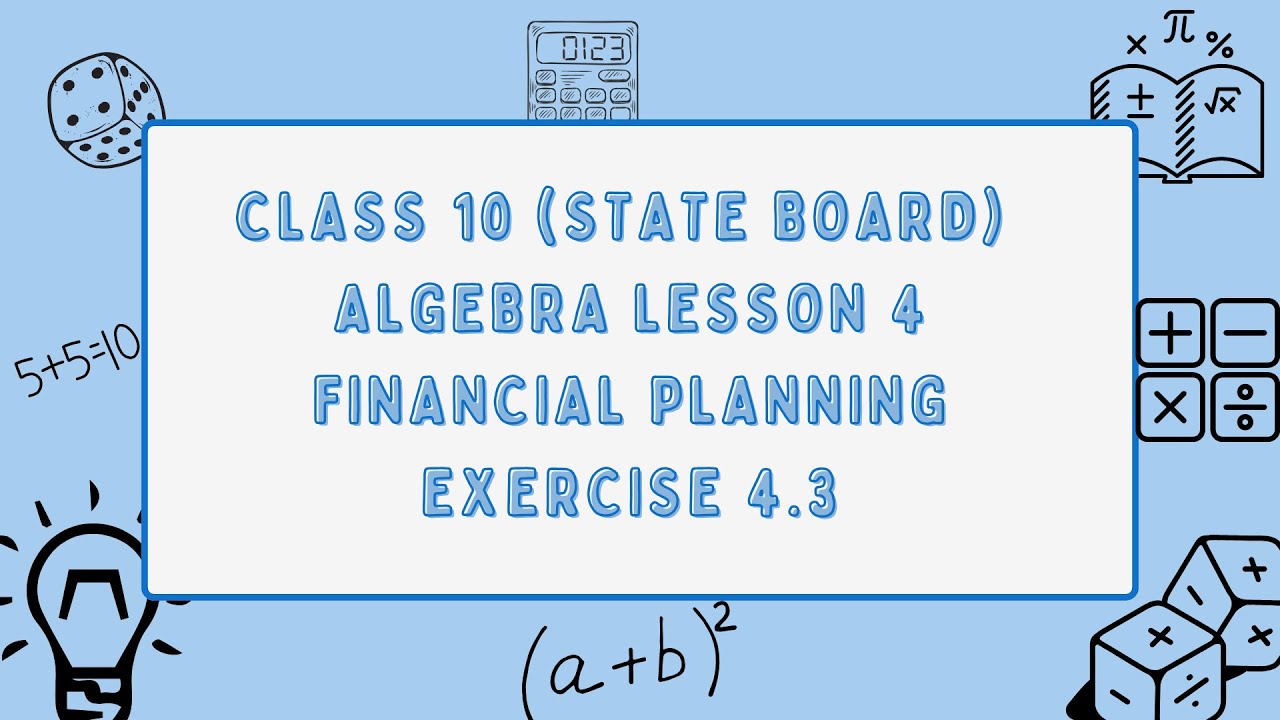 Financial Planning Ex 4.3 | GST & Brokerage | Class 10 Algebra Maharashtra Board