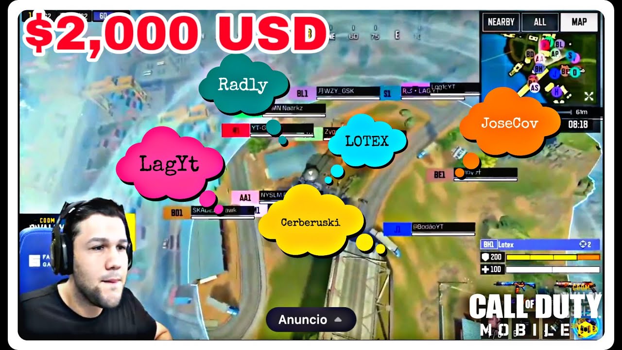 JOSE COVARRUBIAS ENFRENTA a LOTEX, RADLY, LAG YT en TORNEO 