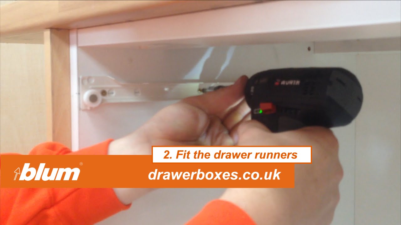 Blum Metabox - shallow replacement kitchen drawer box - 2 of 3   Fit the drawer runners