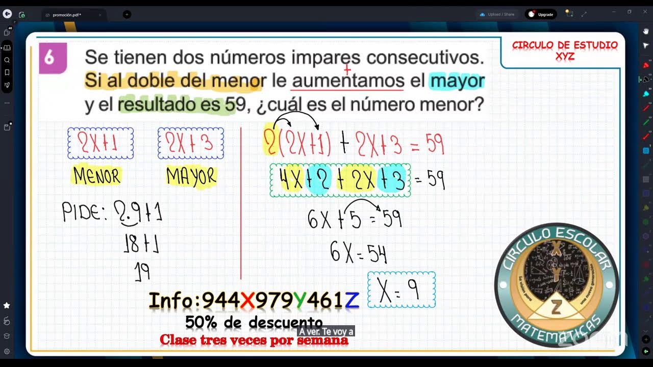 Planteo de ecuaciones