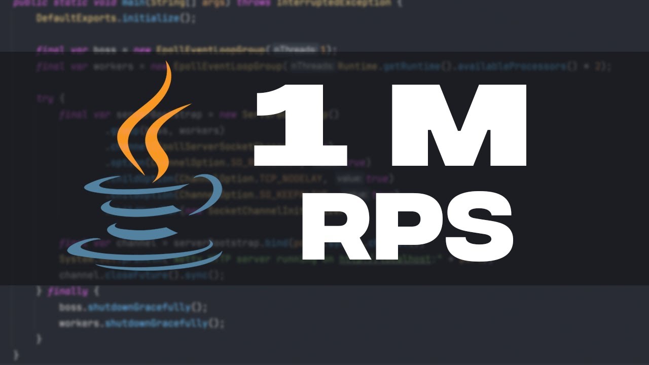 Как создать Java HTTP API, который обрабатывает 1 млн запросов в секунду