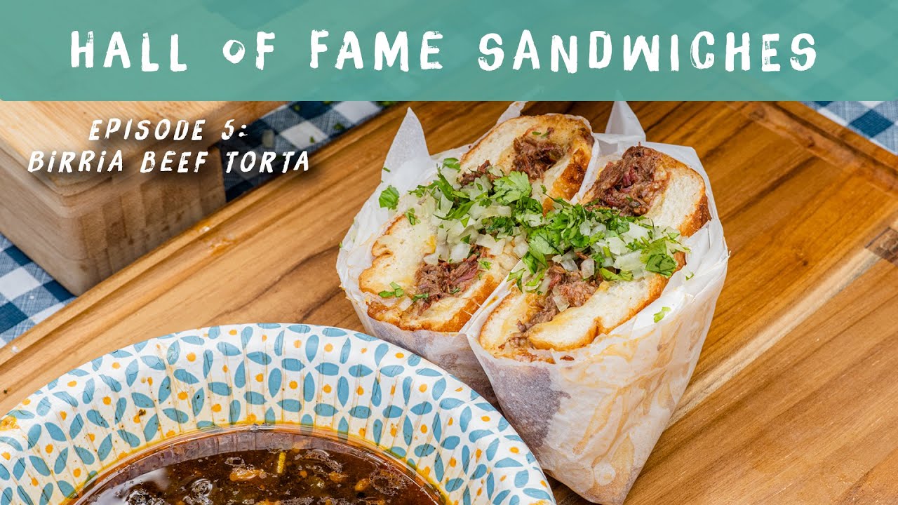 Perfect Birria Beef Torta Recipe | Hall of Fame Sandwiches | Chef Matt Basile | Summer BBQ