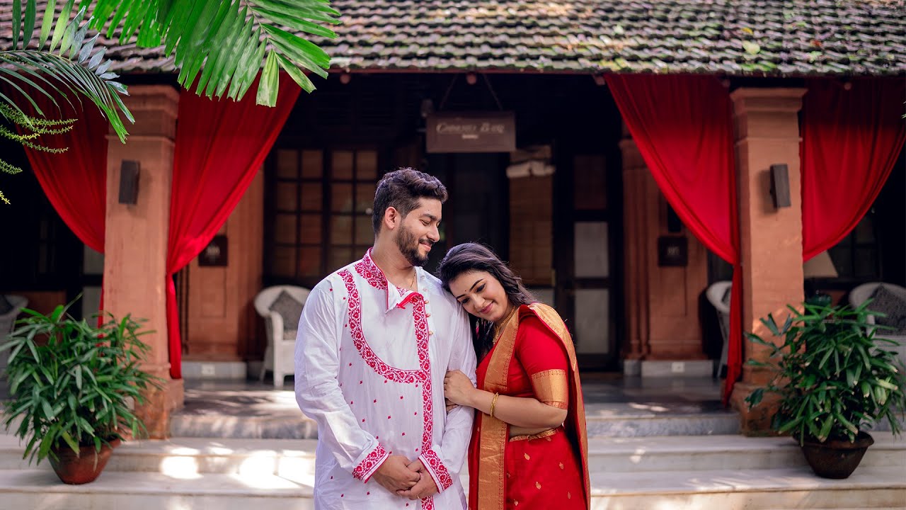 Arkodyuti X Purbita | A Picturesque prewedding in Rajbari Bawali and Kolkata