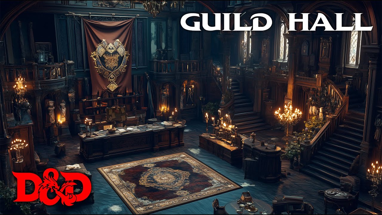 D&D Guild Hall Ambience | Epic Fantasy Music for RPG Sessions