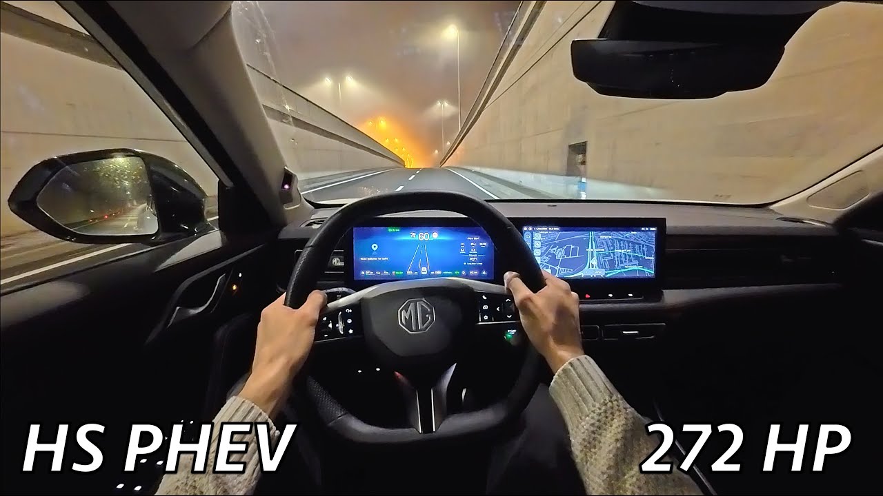 MG HS PHEV 2025 Night POV Review (Consumption, 0-100)