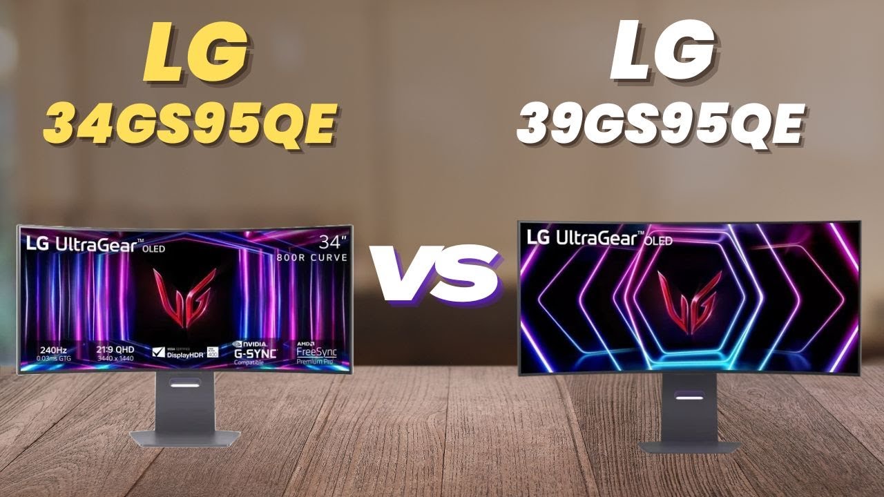 LG 34GS95QE kontra LG 39GS95QE | Por&oacute;wnanie najlepszych ultraszerokich monitor&oacute;w gamingowych OLED