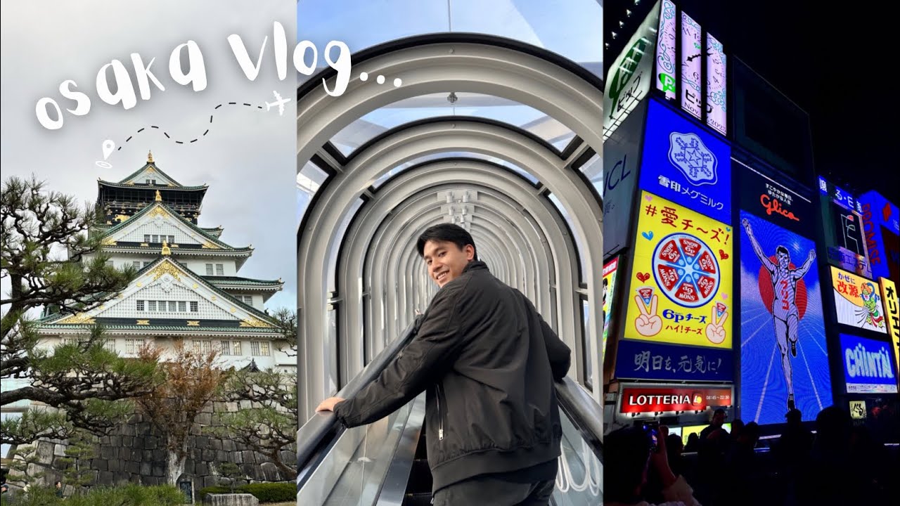 osaka vlog 🇯🇵 bullet trains, mt fuji, sky tower, street food, wagyu, gachapon, castle