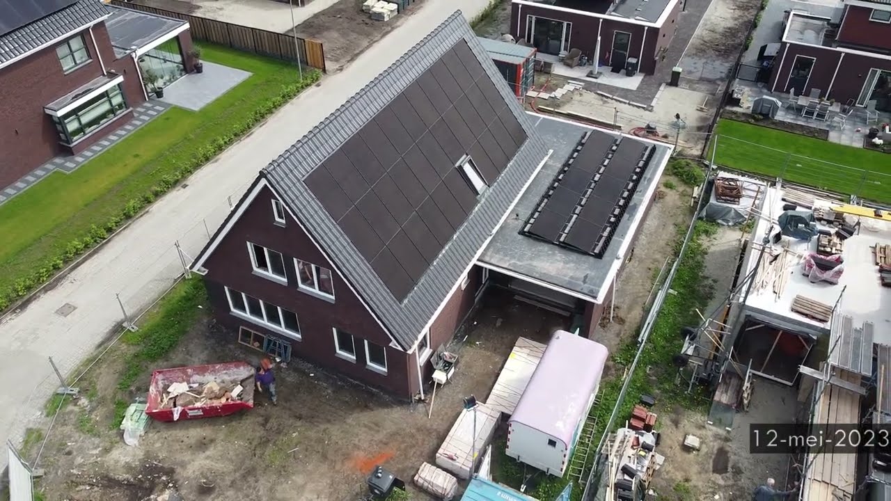 One Year of Progress - House construction, Delftlanden Emmen