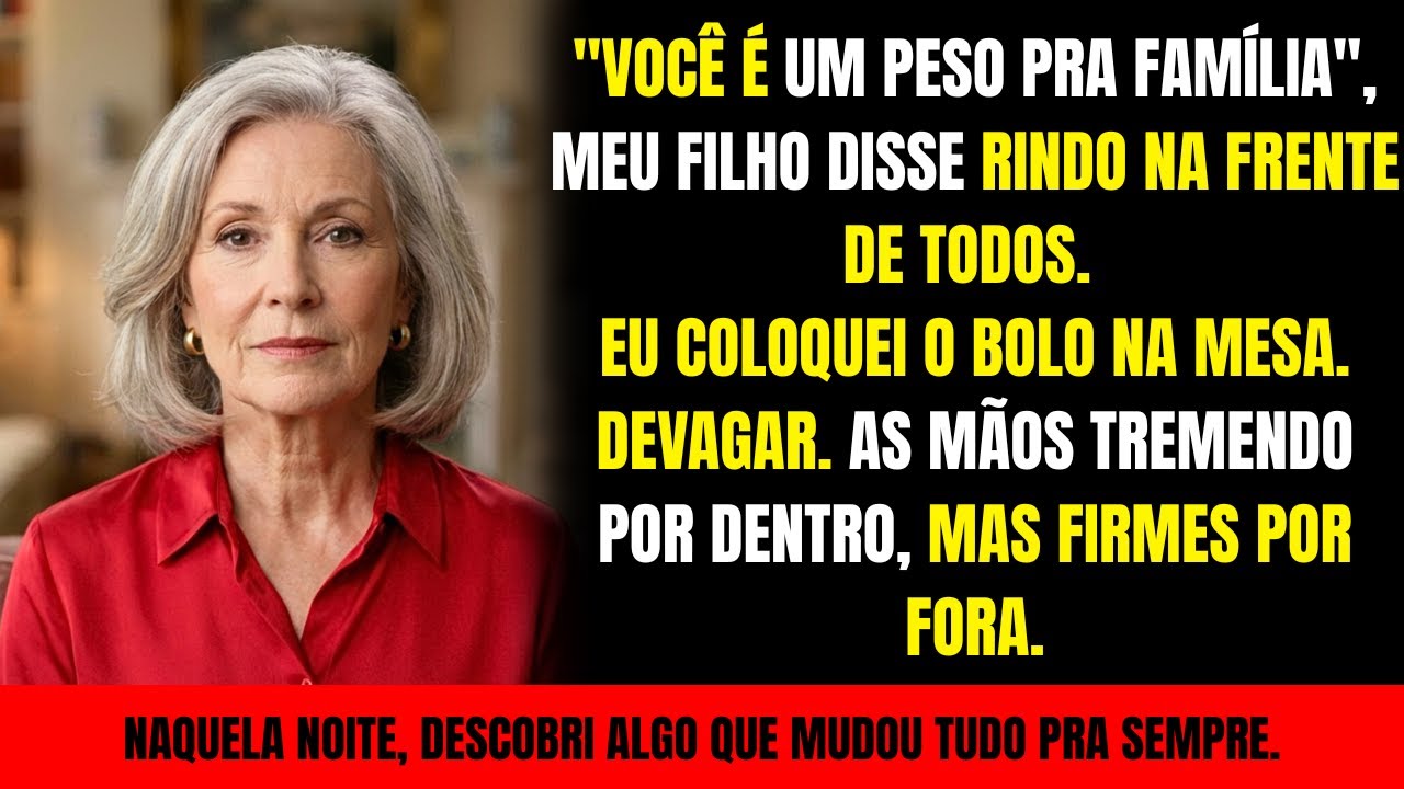 “Você é um peso pra família”, meu filho disse rindo. Naquela noite, tudo mudou.