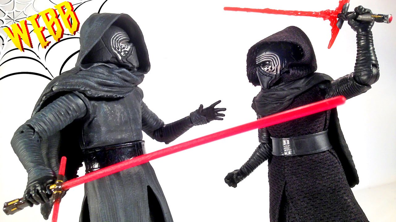 Star Wars KYLO REN Elite vs Black Series Action Figure Comparison