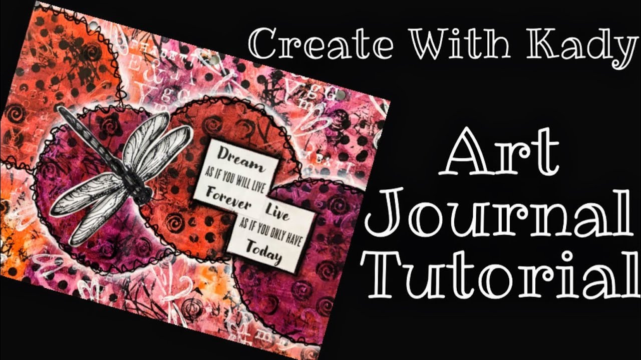 Mixed Media Art Journal Tutorial- Building Focal Image Using Circles