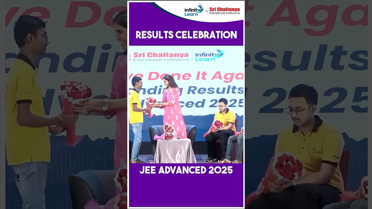 JEE Advanced 2025 Results Out! Sri Chaitanya Celebrates Another Historic Win | 