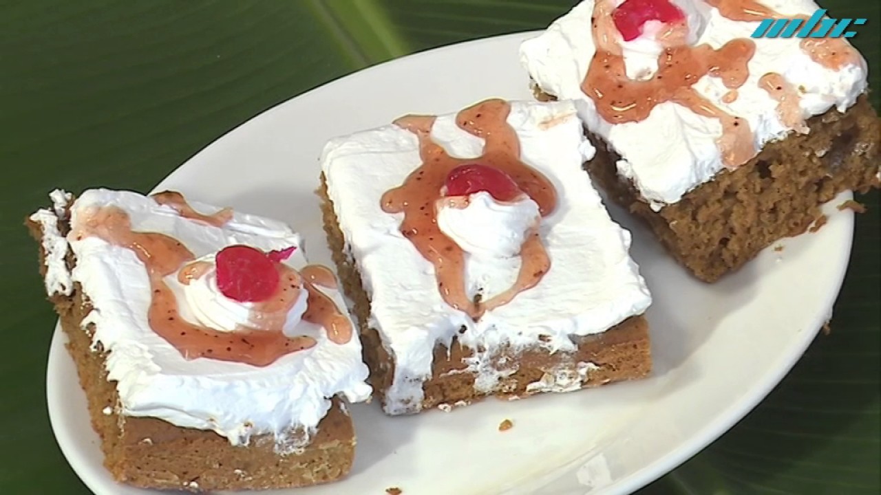 Mangeons Veg - Gâteau Chicorée à la Crème , Choufleur et Haricot Rouge au Brède de Mouroung