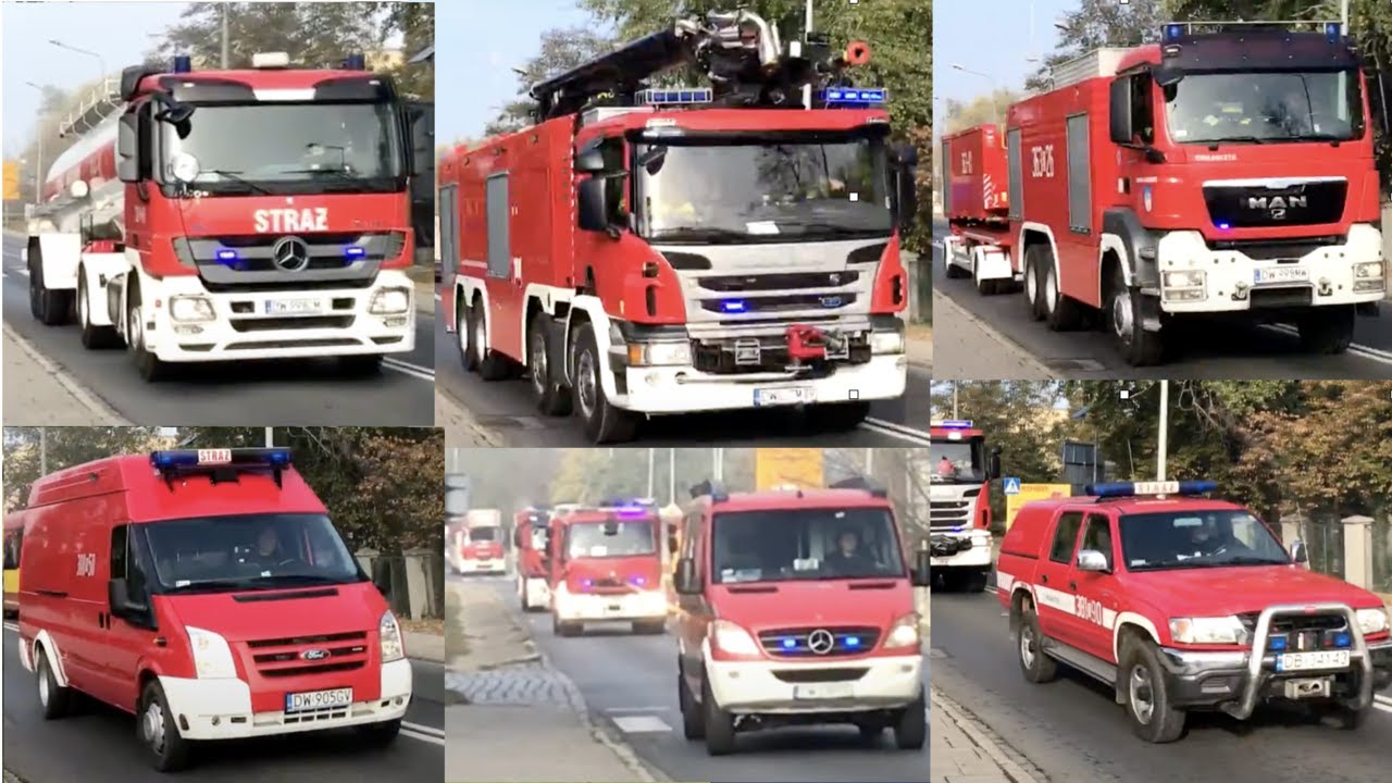 Ćwiczenia ratowniczo-gaśnicze na terenie PKN Orlen - 23 zastępy alarmowo.