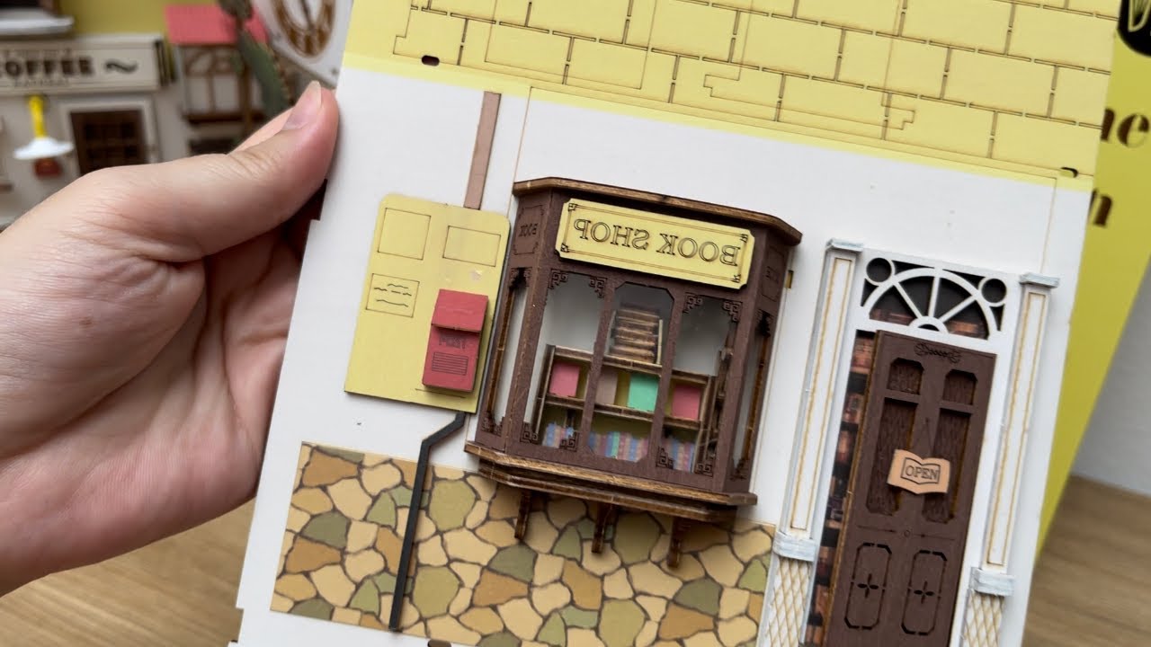 Rolife Book Nook Sunshine Town tutorial final Step 22 (Part 1)