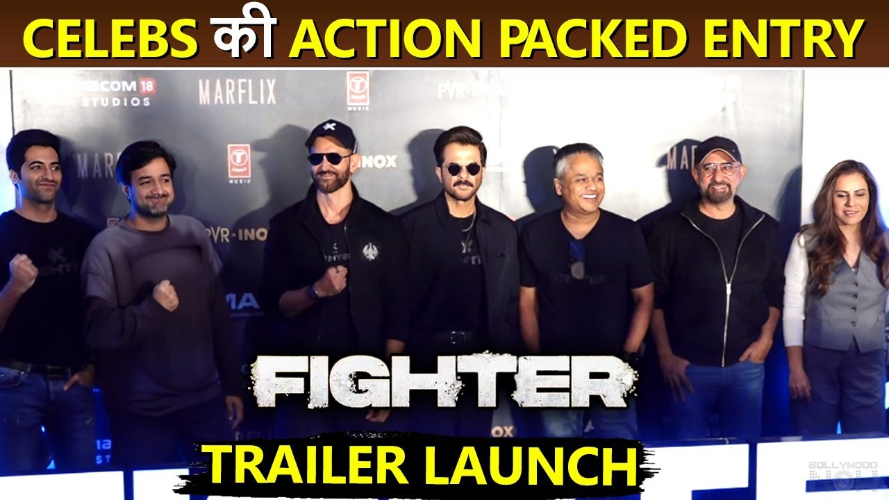 Fighter की Team की Action Packed Entry| Hrithik Roshan, Anil Kapoor, Director Siddharth Anand & More