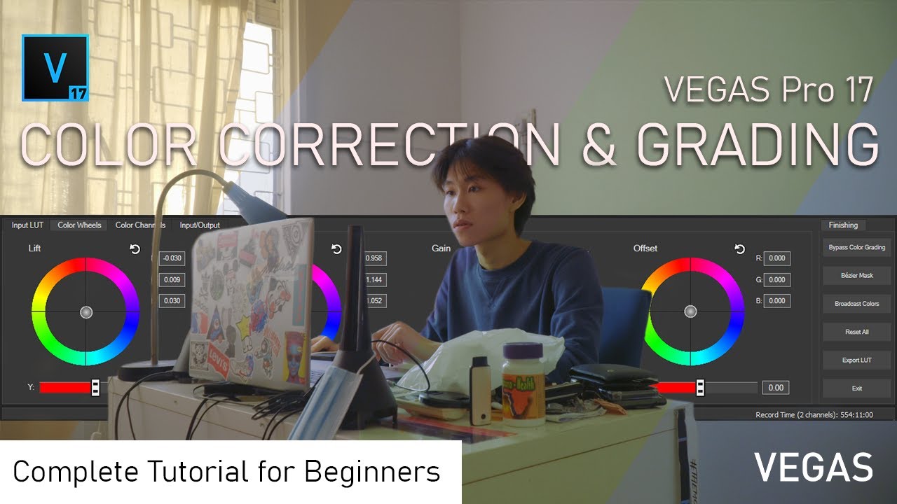 How to color Correct & Grading with VEGAS Pro 17 (For Beginners)