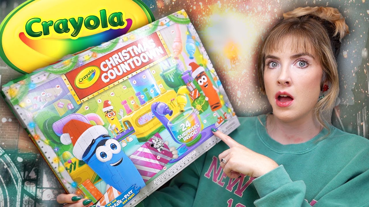 I Bought The CRAYOLA Advent Calendar 🥴 *I'M WORRIED*